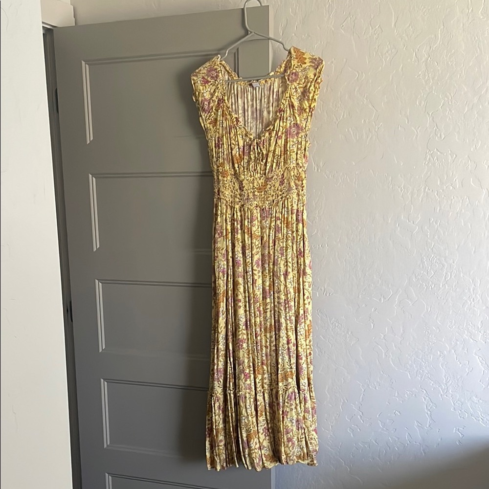 Old Navy Floral Yellow Dress - Size S